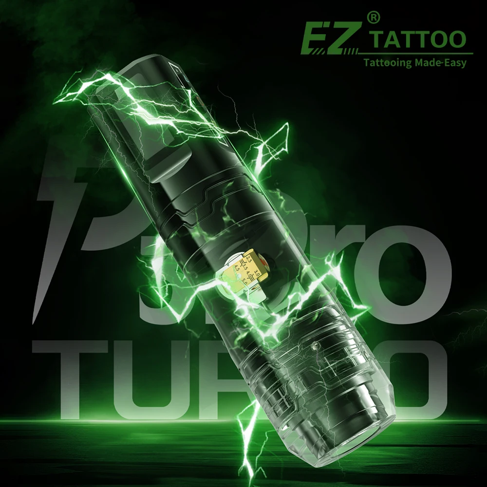 EZ P3 Pro Turbo 2.0 Wireless Battery Tattoo Pen Machine 2.5-5.0mm