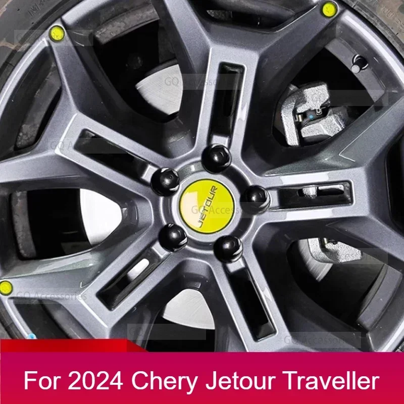 

New！For cherryJetour Traveller T2 Wheel Hub Cover Screw Protective Cap Wheels and Rims Wheel Disc Plug Plugs Cap Covers Tires Pa