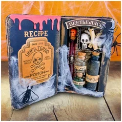 DIY The Spell Book Elements Die Set Halloween Metal Cutting Dies Scrapbooking Embossing Frame Card Craft Christmas Crafts