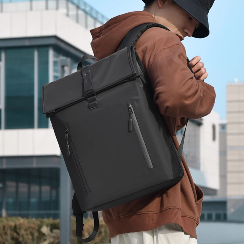 Ransel Pria Bisnis yang Modis, Kapasitas Besar, Penyimpanan Multi Kompartemen, Ransel Perjalanan yang Modis, Tas Komputer Bisnis