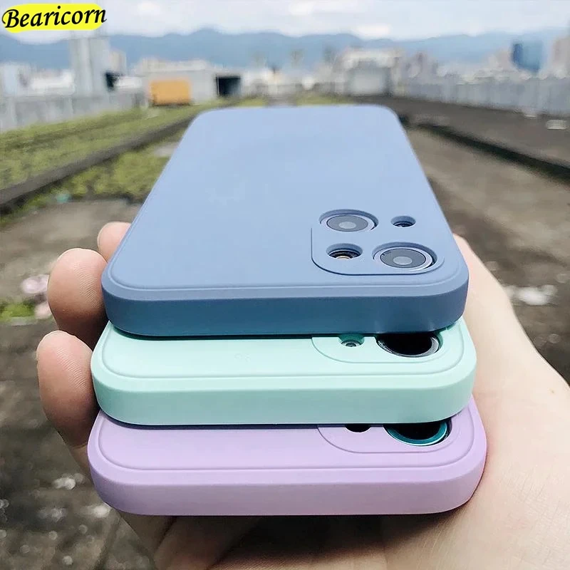 Square Liquid Silicone Phone Case For Huawei Nova 12 10 9 8 8i 7 6 5 Pro 5T 5i 5z 4 4e 3 3i TPU Protective Cover