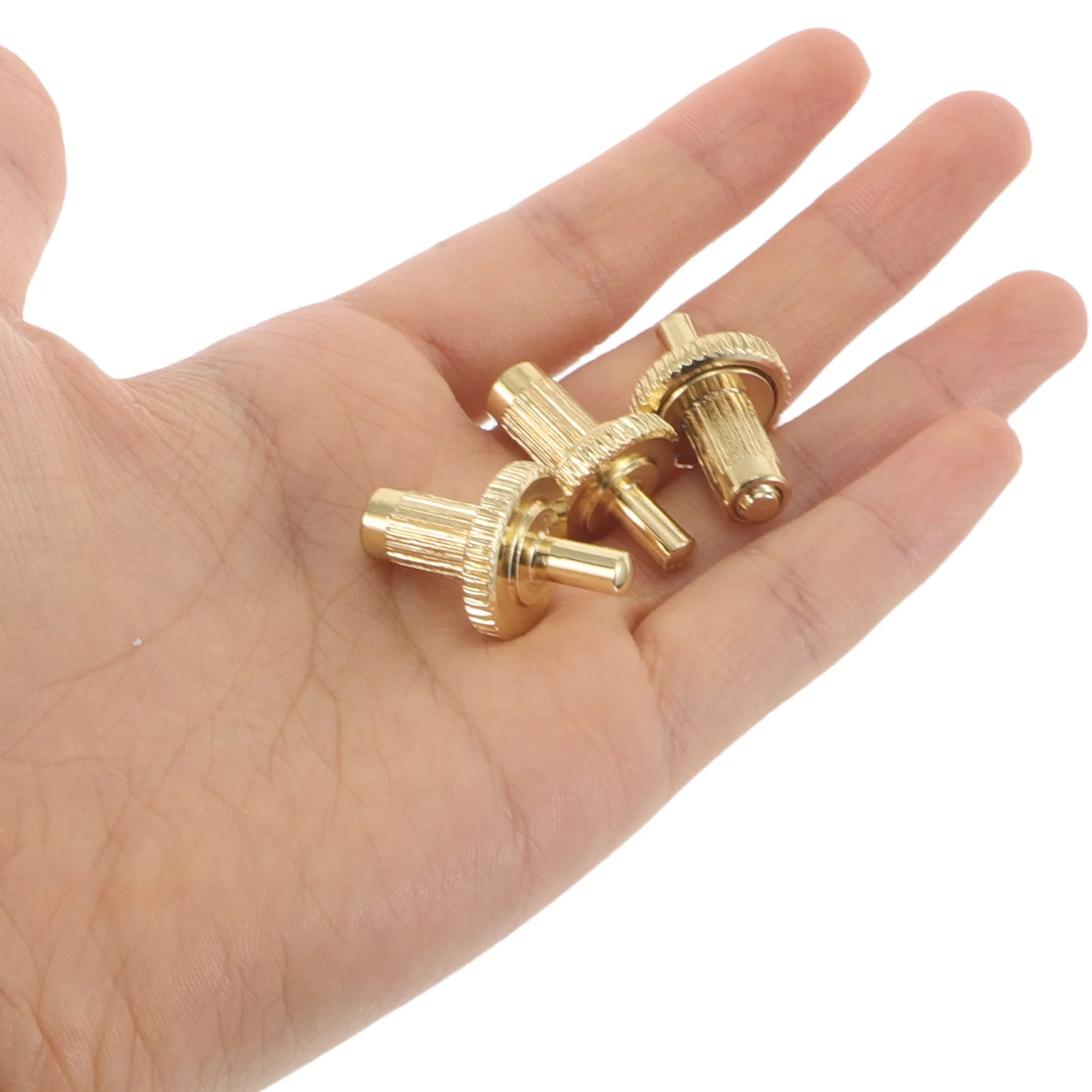

3Pcs Guitar Bridge Accessories 4mm Thread Mounting Screws Strong Metal Construction Easy Install Enhanced Playability