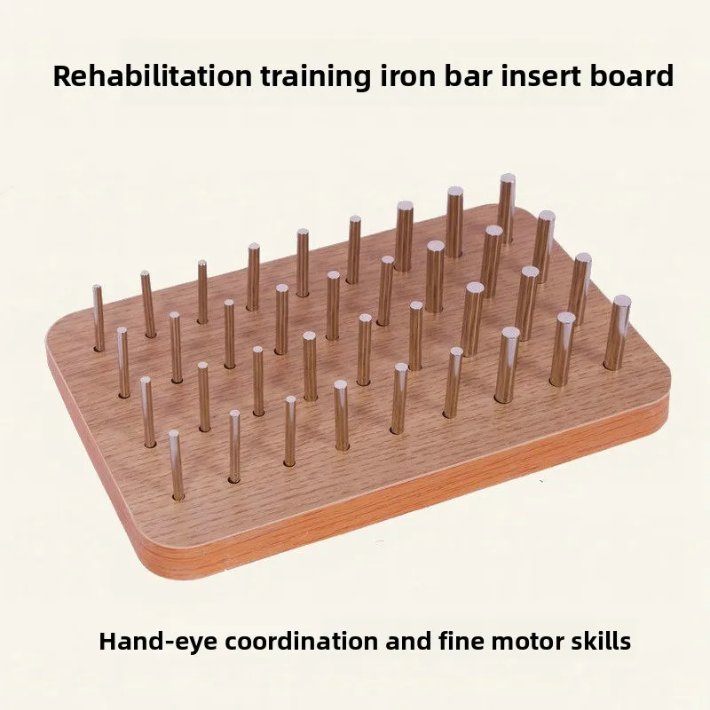 

Metal Pegboard Rehabilitation Kit, Fine Motor Skills Training for Stroke Recovery | Hand-Eye Coordination & Finger Dexterity