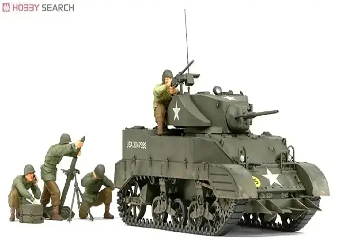 

Tamiya 35313 1/35 U.S. M5A1 Light Tank Assembly Model Kit – Adult Hobby Static Toy for Collection & DIY