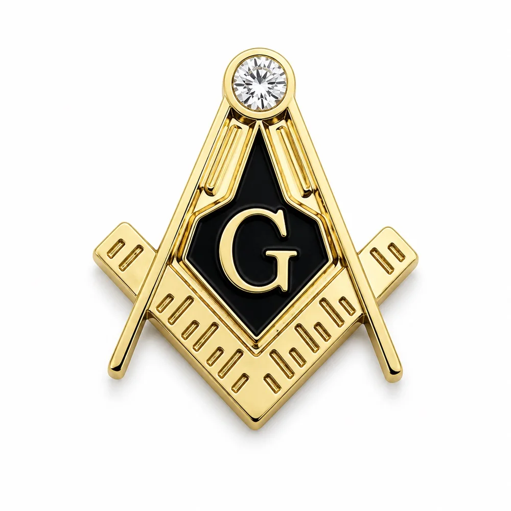 Multi Masonic Lapel Pins Free and Accepted Mason Knight Templar Compass and Sqaure Brooch Gifts Badges With Butterfly Clutch