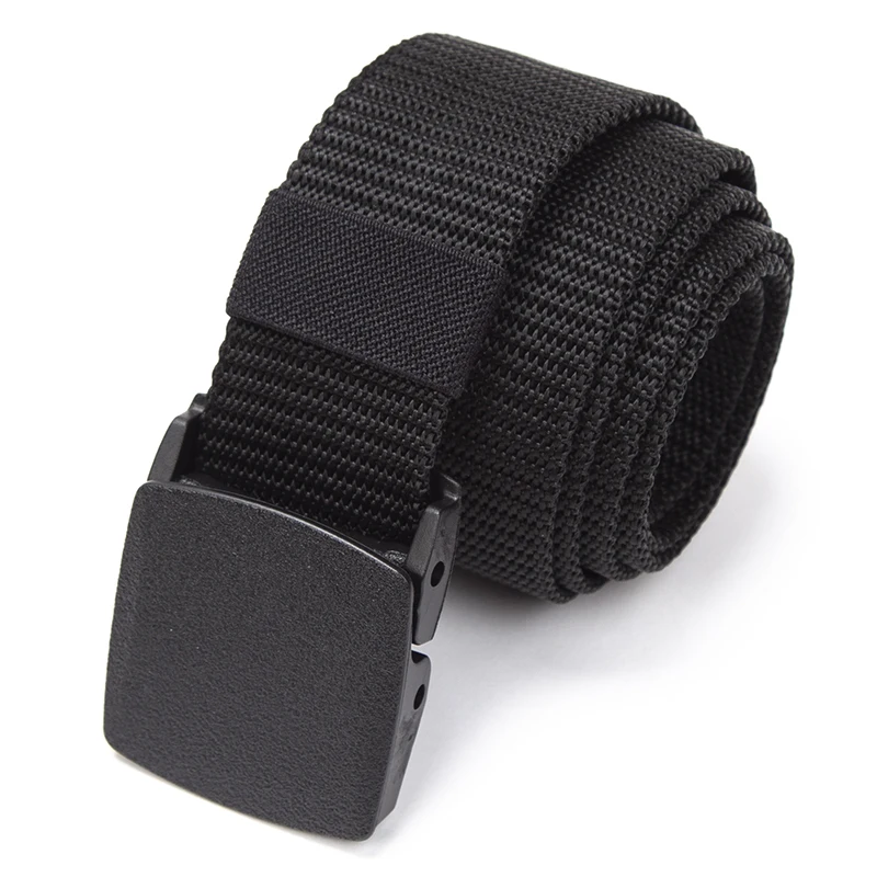 Automatic Buckle Men Nylon Webbing Belts Canvas Casual Fabric Belt Quality Accessories Jeans Waist Strap