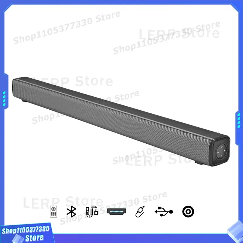 2x15W Wireless Bluetooth Soundbar High Power 2.0 Channel ABS Home Theater Audio Speaker System for Echo Wall Mount Desktop