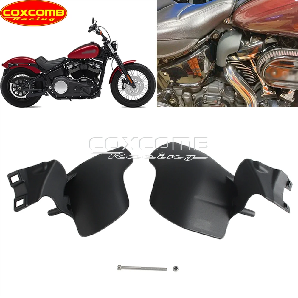 Motorcycle Engine Heat Shield Cover Mid Frame Air Deflector For Harley Softail Fat Bob Fat Boy 114 Low Rider Slim Standard 107