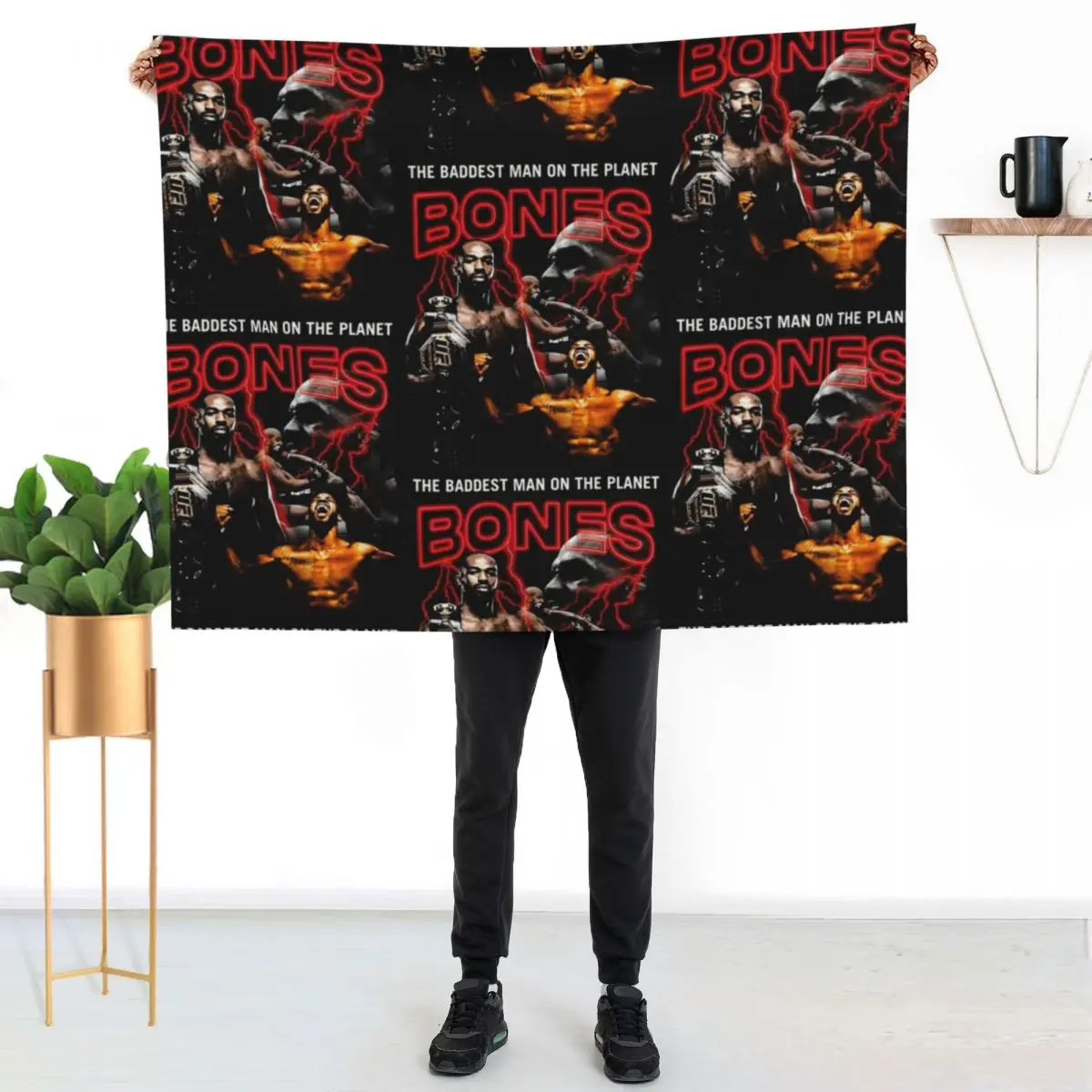 Jon Bones Jones Vintage Throw Blanket Luxury Brand Blankets For Sofas sofa bed For Baby christmas decoration Soft Big Blankets
