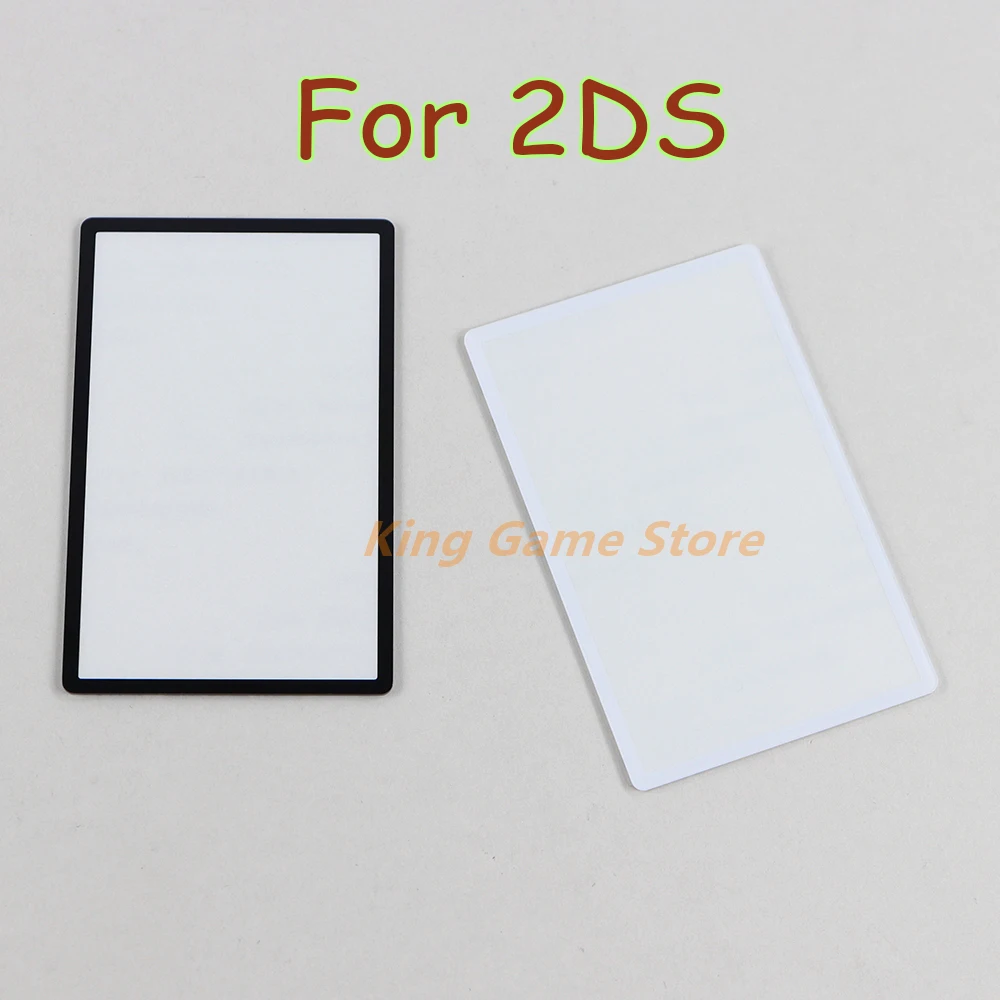 30pcs Replacement For 2DS Top Surface Mirror Lens Cover Upper LCD Screen Front Plastic Black White For Nintendo 2DS Console