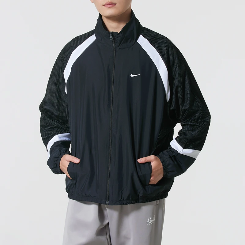 Nike Men's Jacket Woven Sportswear Fitness Running Quick-Drying Training Wear Casual Jacket Men Hv3364-010