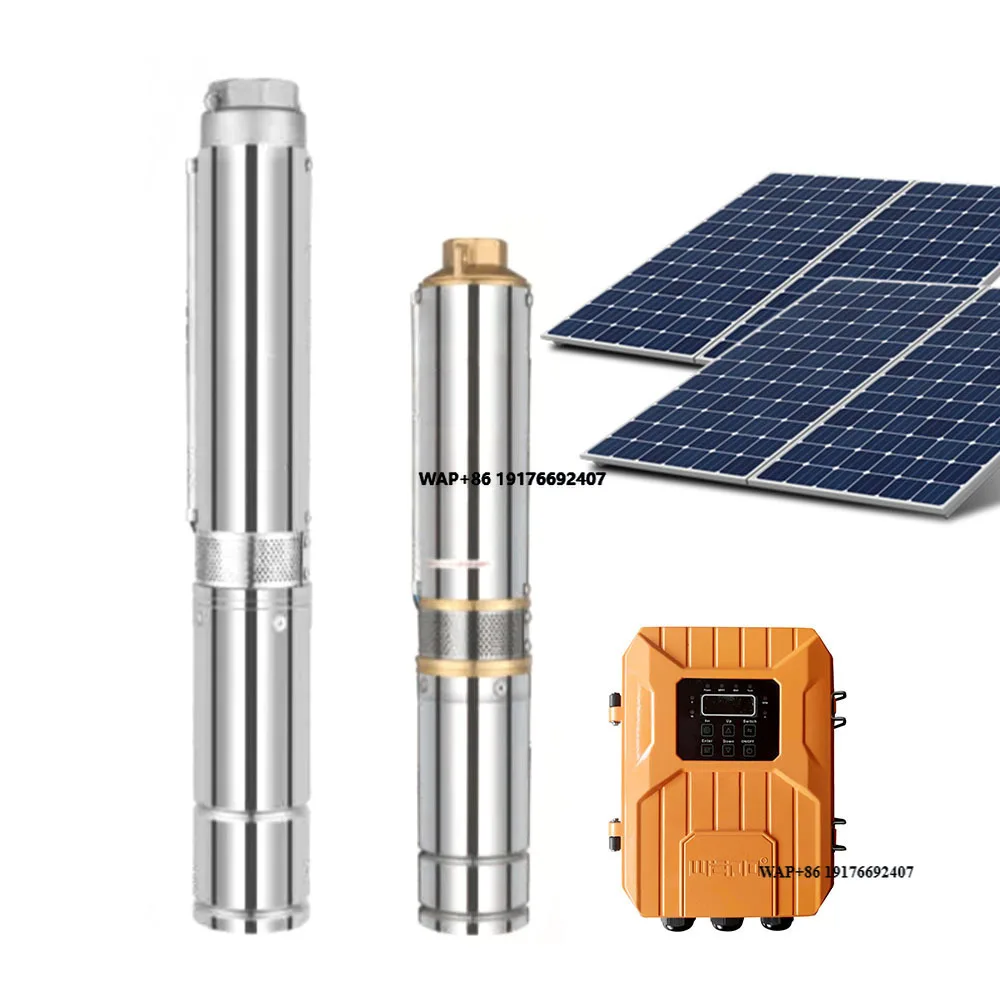 WSDS Series  AC/DC  Automatic Switcher Solar Deep Well Submersible Water Pump for Agriculture Irrigation with ZSCO Controller
