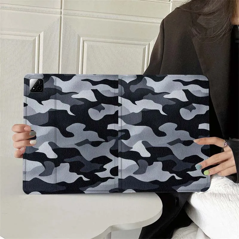Camouflage style pattern Tablet Case For Xiaomi Redmi Mi Pad 4 5 6 7 8 K SE Mini Pro Plus Max 10.1 11.2  inch