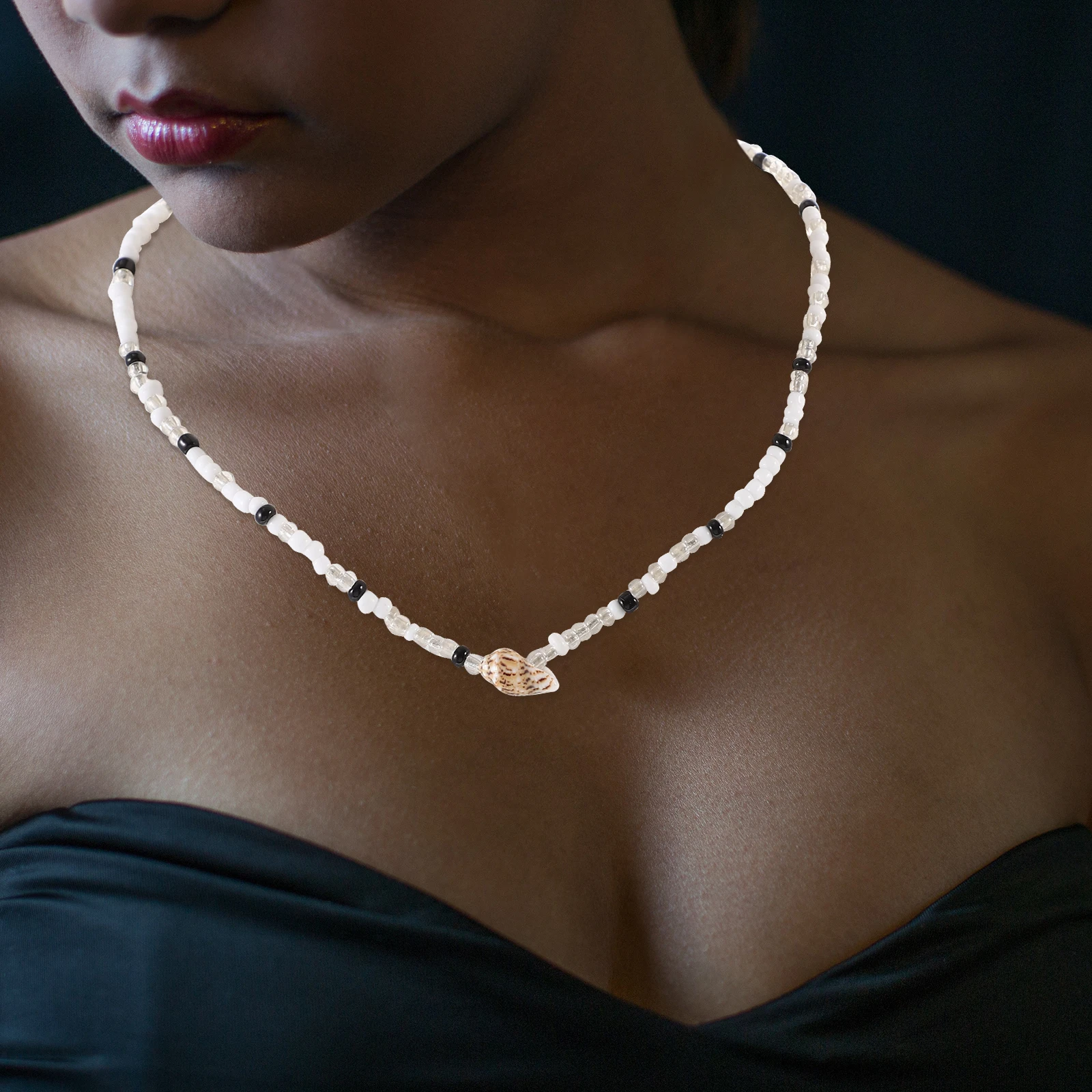

2 Pcs Necklace Beaded Women Neck Jewelry Girls Bridal Party Accessories Necklaces Beach Style
