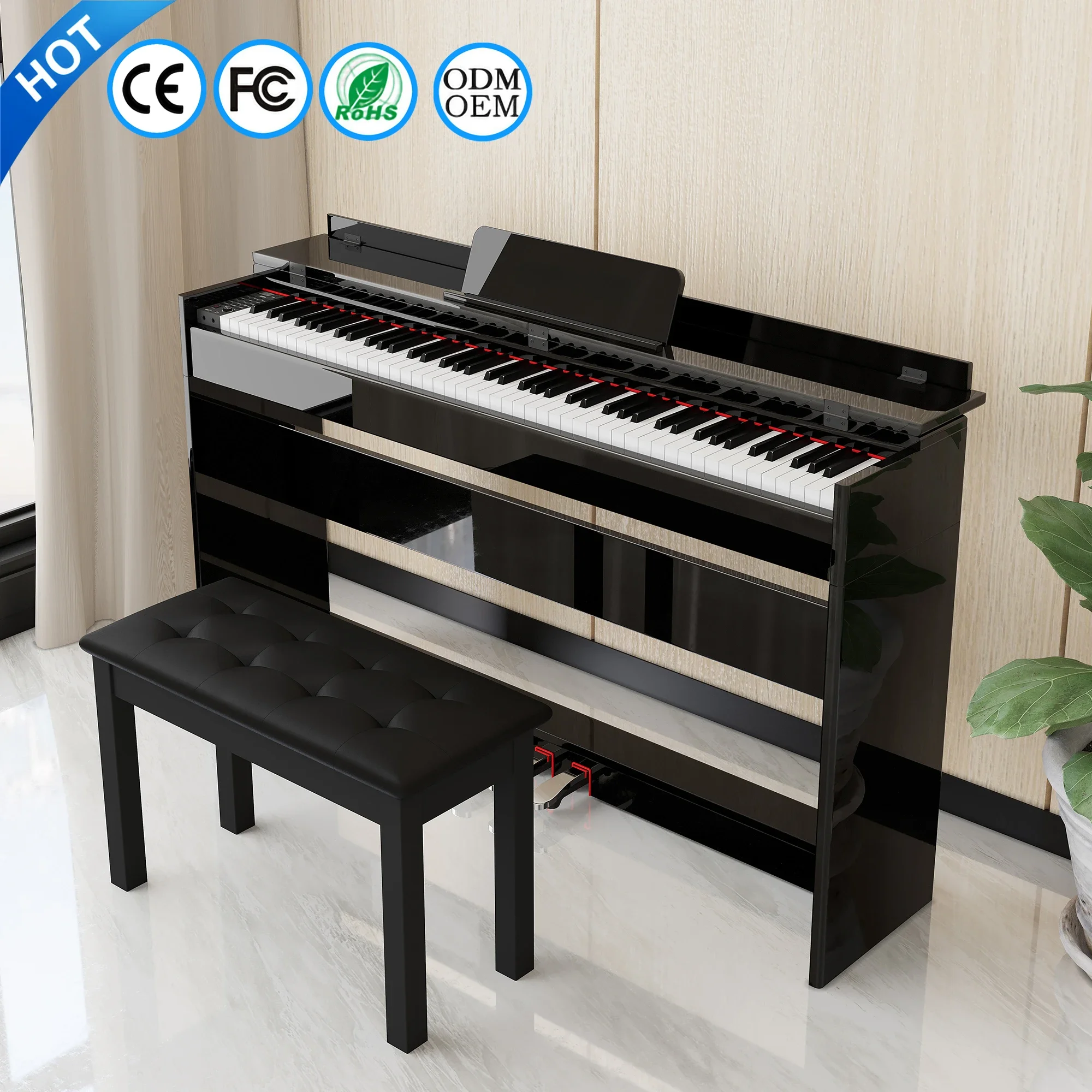 

Digital Piano Keyboard 88 Key Electric Piano Midi Musical Instruments Piano Electronic Musical Instruments