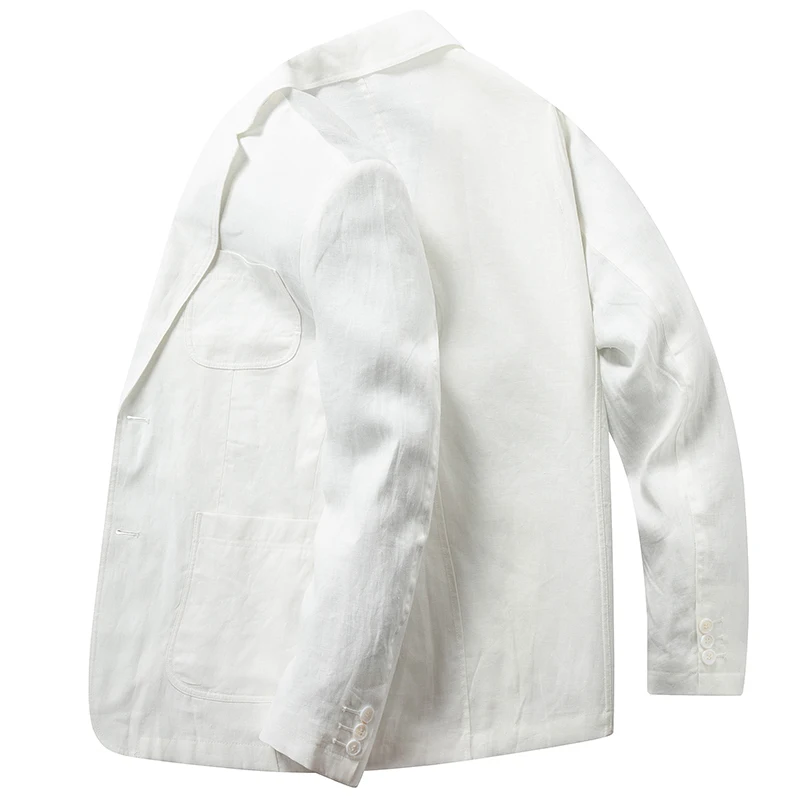 

Men's formal suit, high-quality pure linen, suitable for all kinds of formal parties and casual occasions.