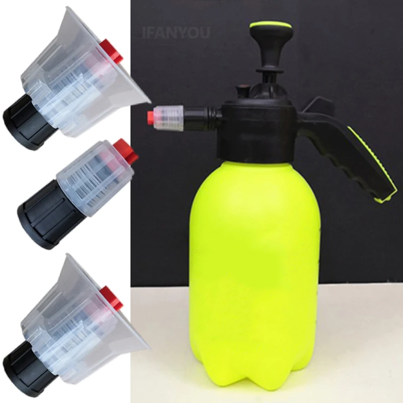 1/2 قطعة فوهة الرغوة تعمل باليد مضخة رغوة البخاخ اليد الضغط رغوة بخاخ الماء غسيل السيارات دليل رغوة الثلج انس فوهة