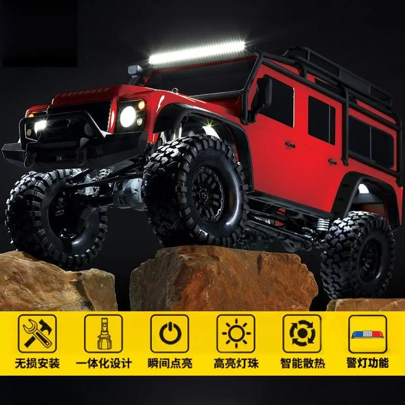 Led Front back control IC light group kit Chassis searchlight Warning lights For 1/10 RC Crawler Car Traxxas TRX4 Defender Parts