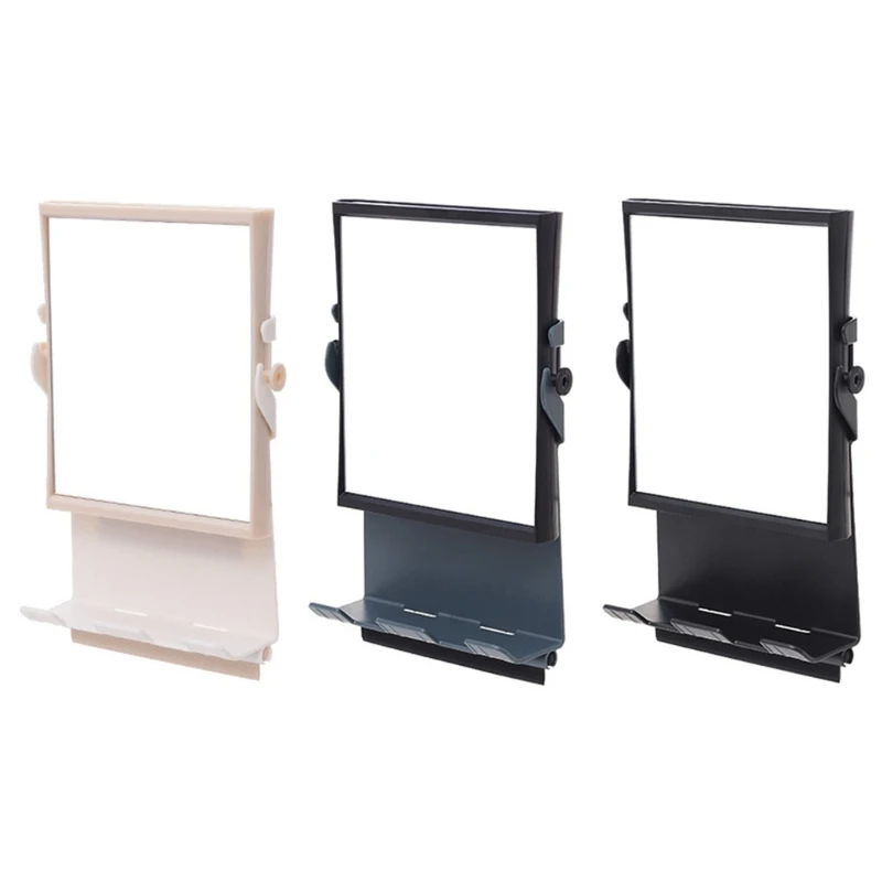 Water Resistant Mirror No Drill Required Fog Frees Mirror Spaces-Saving Water Filled Mirror for Bathroom & Dressing Dropship