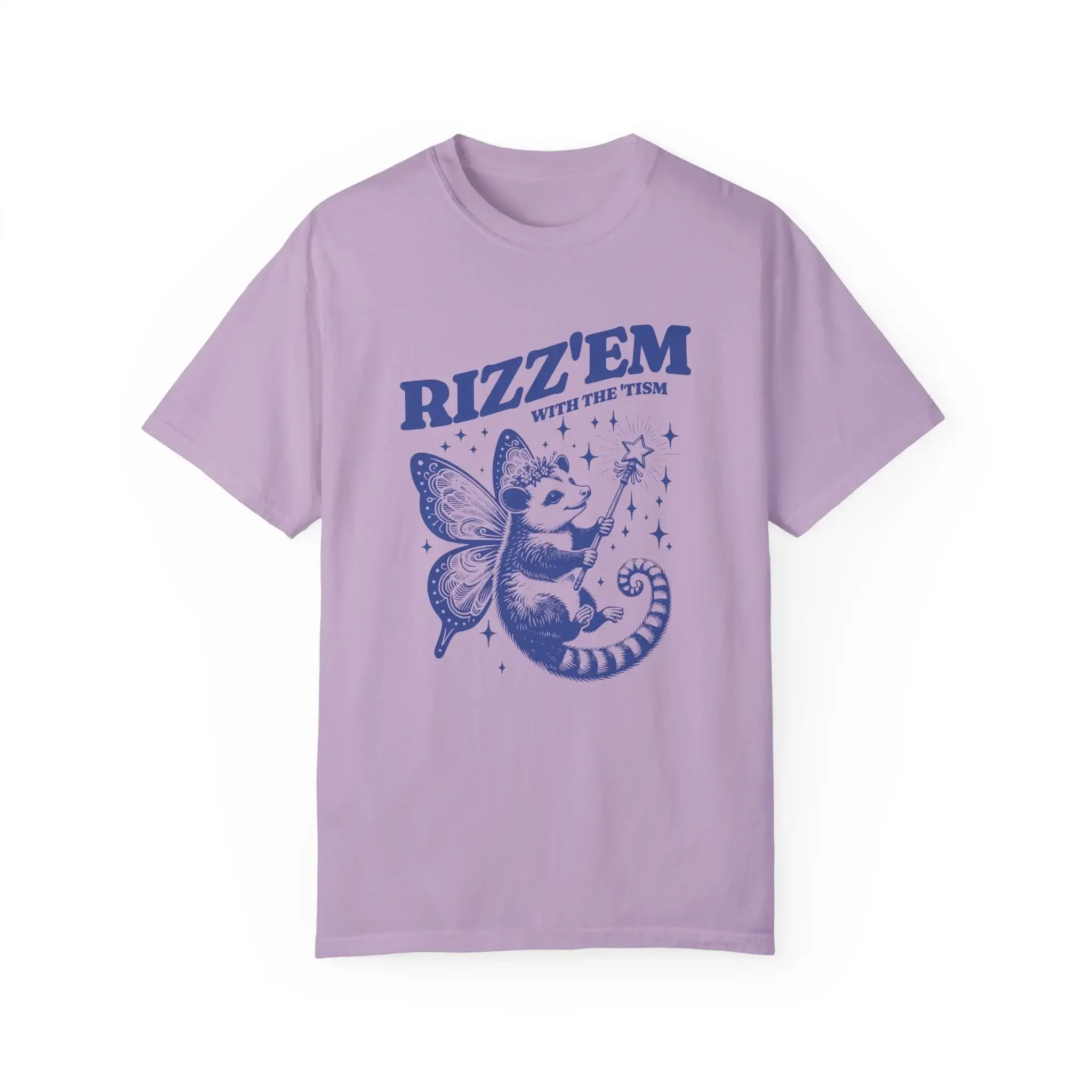 Rizz Em With The Tism Vintage T Shirt Retro Funny Possum Autism Awareness Women s