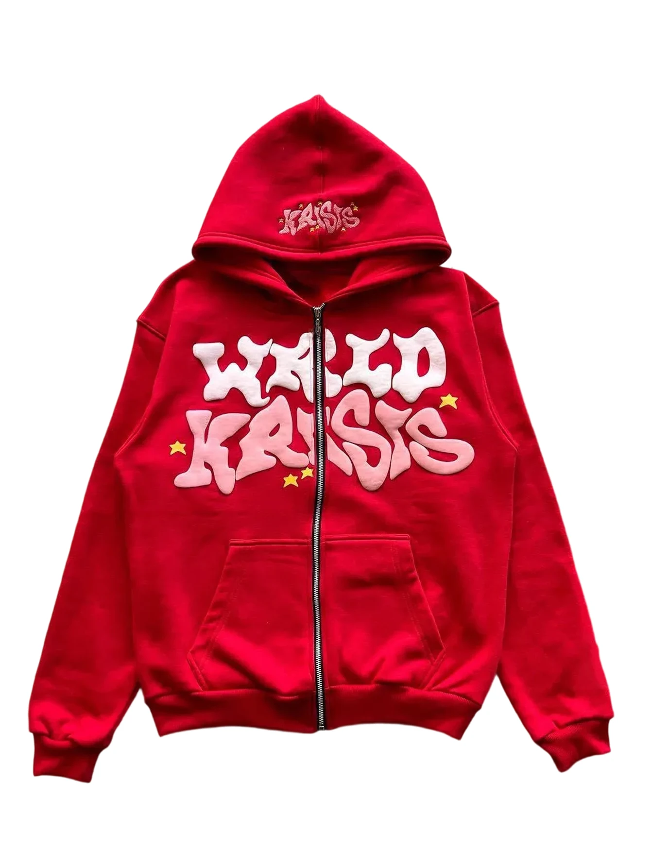 Y2k هوديس نفخة طباعة هوديي الجرونج الرسم زمم هوديس القوطية سترة أنيقة تحمل شعار لعبة البيسبول الهيب هوب الشارع الشهير بلوزات الجمالية #3