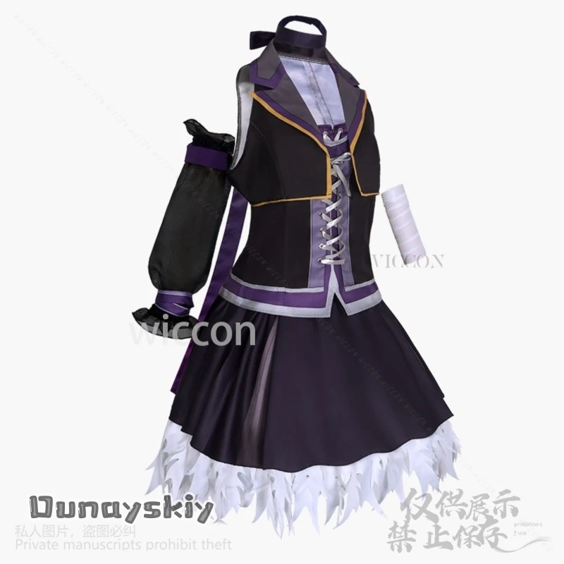 Flower V3 Virtual YouTuber Costumes Short Mini Party Dress Purple Lolita For Girls Woman Halloween Christmas Party Customized