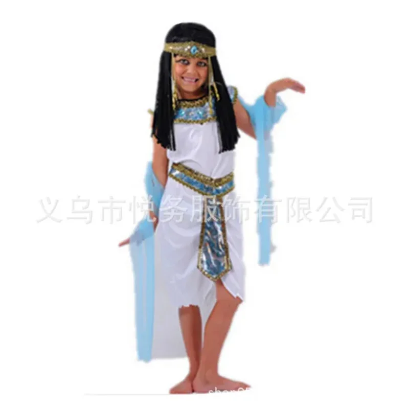 女の子と男の子のための古代エジプトのコスプレ衣装,ステージパフォーマンス,プリンセスコスチューム,ハロウィーン