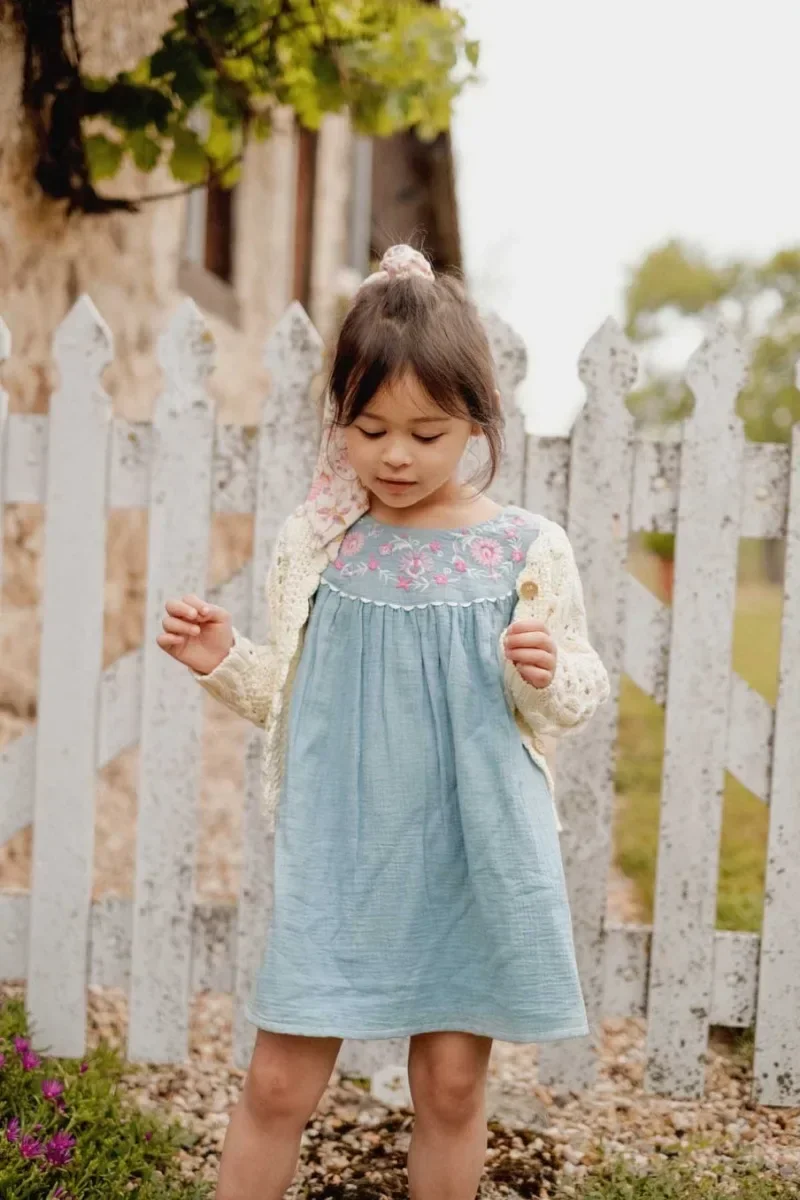 Vestido halter estampado floral para meninas, coleção de verão casual, férias com renda, lapela floral, lm novo, 2024 s