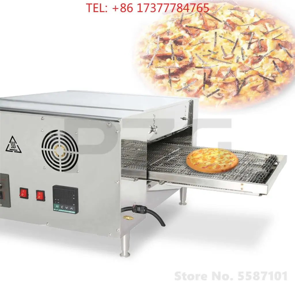 Hot Air Electric Heating Countertop Pizza Machine Restaurant Electric Chain Pizza Oven Conveyor Belt Pizza Maker Stove