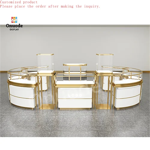 

Custom.Custom Modern LED-Lit Jewelry Showcase for Shopping Malls for Store & Showroom Displays