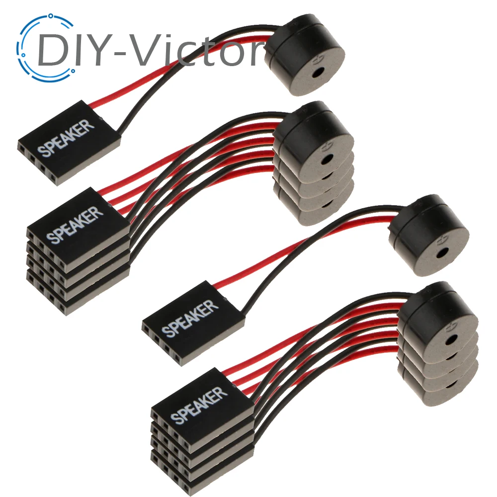 10 pièces Mini prise haut-parleur pour PC Interanal BIOS ordinateur carte mère Mini boîtier intégré Buzzer conseil bip alarme nouveau