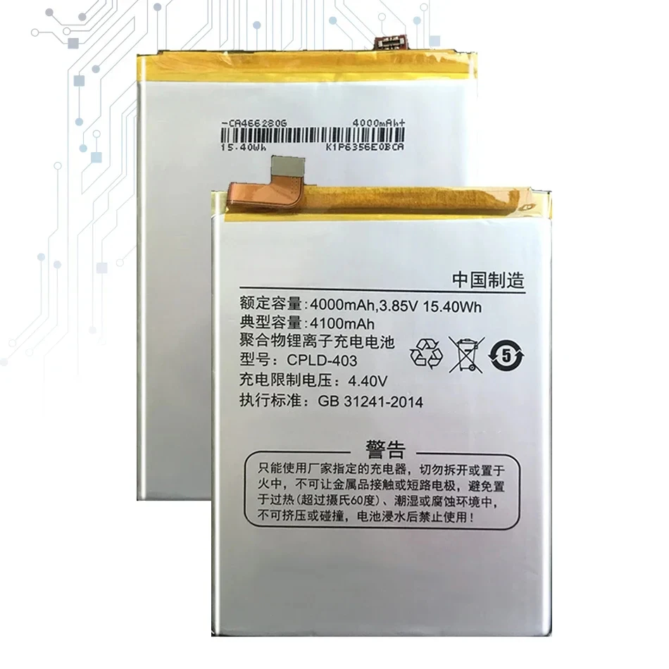 4100Mah Battery CPLD-403 For Letv Leeco Coolpad Cool1 Cool 1 Dual Le3 Leree R116 C106 C106-7 C106-9 C103 C107-9