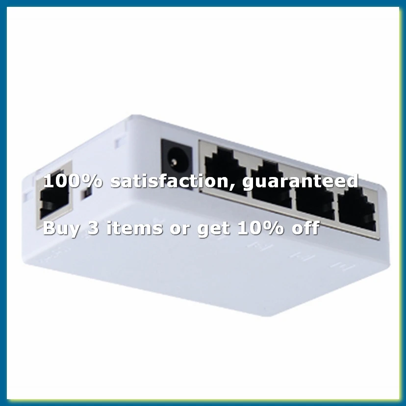 4 Port POE Extender 100Mbps 1 in 4 Out 250 Meters Network Switch Repeater IEEE802.3af/At for PoE Switch NVR IP Camera-DTA9