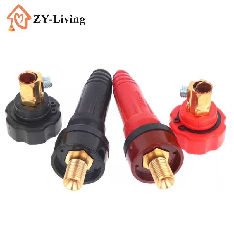 Welding Quick Connector Copper Terminal Insulated Rubber Plug Socket DKJ10-25 DKJ35-50 For Arc Welding Equipment Connection