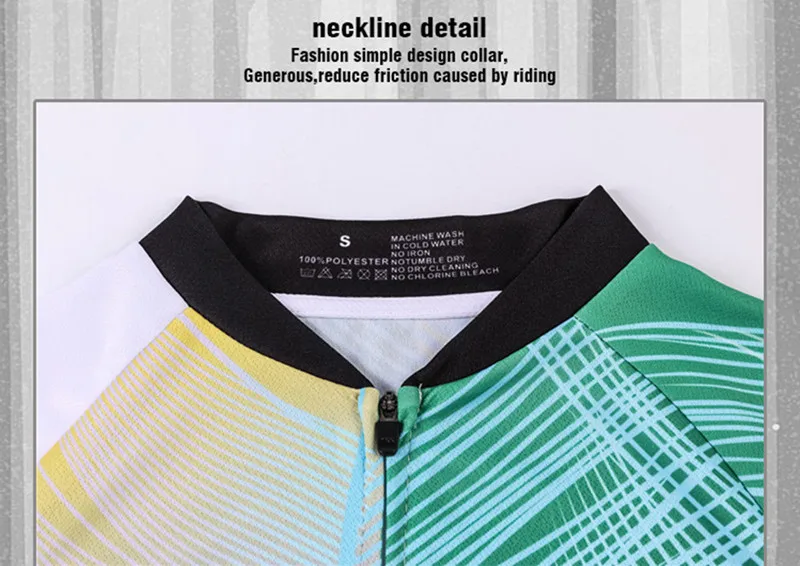 Damen-Langarm-Radtrikot-Hosen-Set MTB-Fahrrad-Outfit Schnelltrocknend Atmungsaktiv Straßenfahrrad-Sportbekleidung – Detail 6