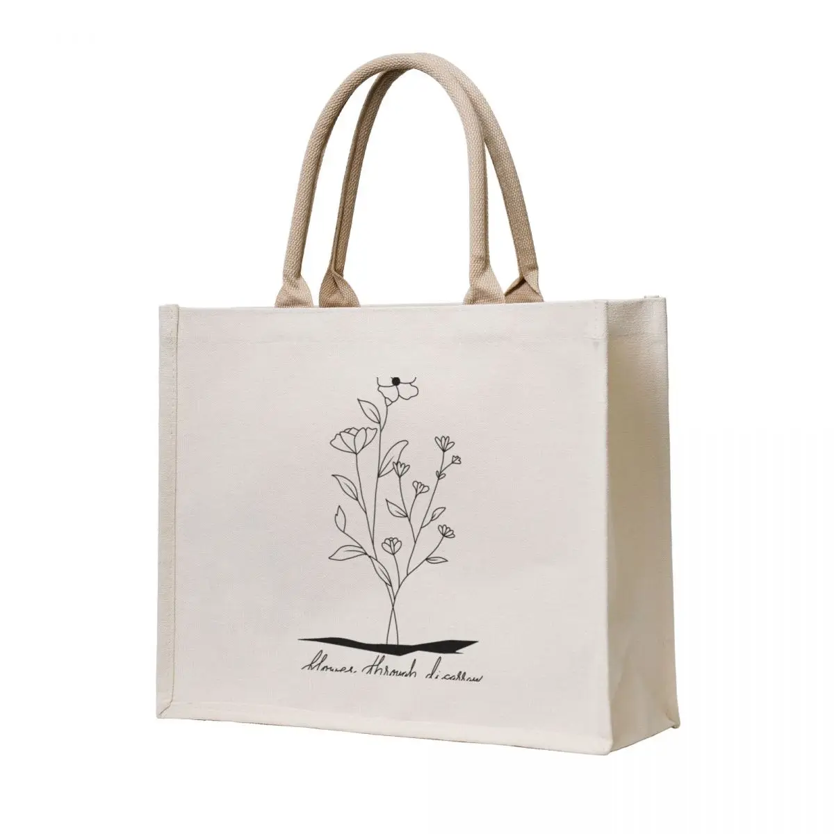 

Bastille Flower Through Disarray Tote Bag tote bags men Lady bag Candy bags cloth bag woman