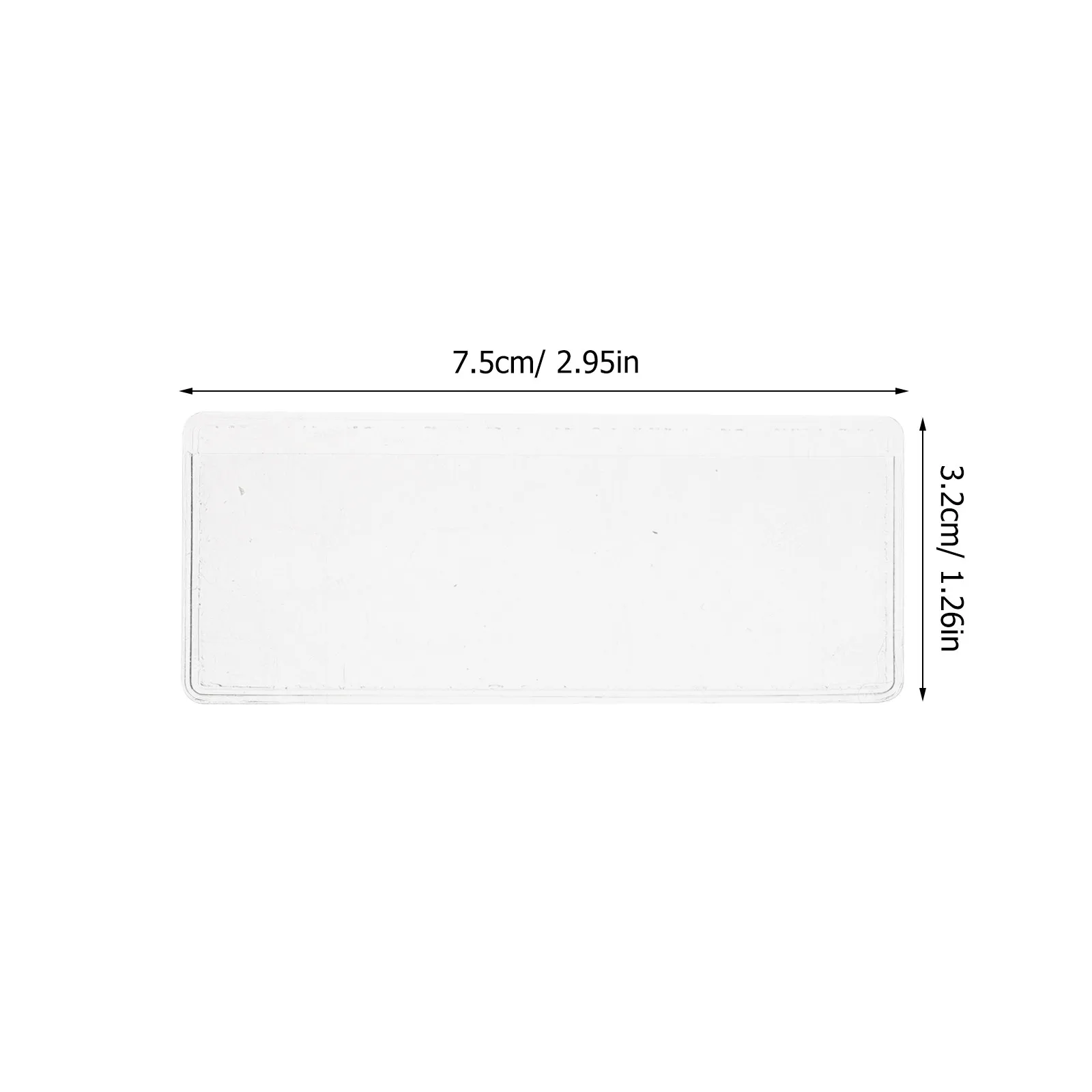 Clear Adhesive Label Holders 24 Pack Waterproof Plastic Index Card Pockets for Shelves Office Storage