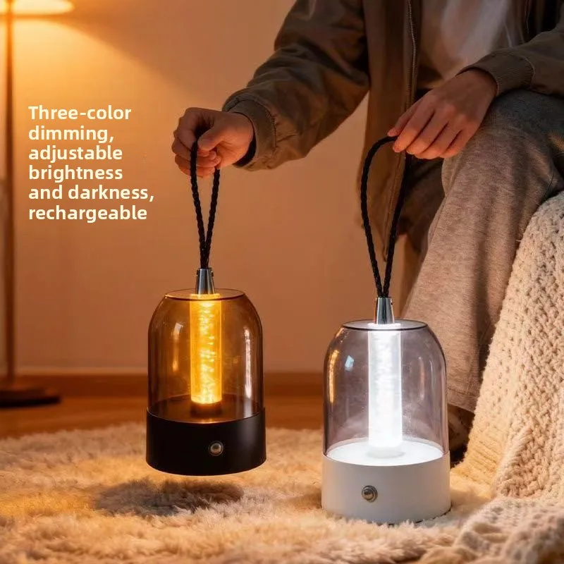 simple dimming night light portable camping light TYPE-C rechargeable removable camping ambient light ins stylish