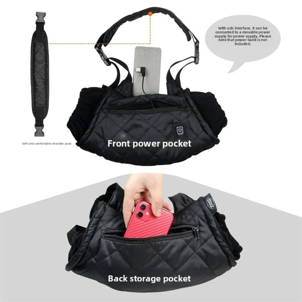3 Shift Temperature Control USB Electric Heated Gloves Waterproof Electric Heating Warm Gloves USB Powered Winter Hand Warmer