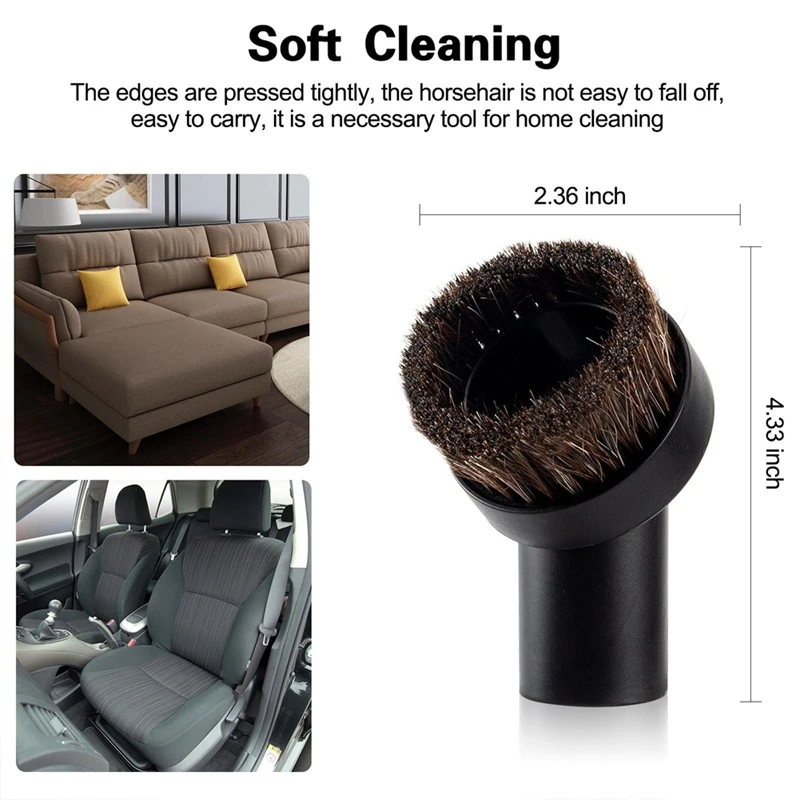 Juego de limpieza de accesorios universales de 9 piezas, accesorio de vacío/cepillo/herramienta para rincones, para mangueras estándar de 32 Mm y 35 Mm