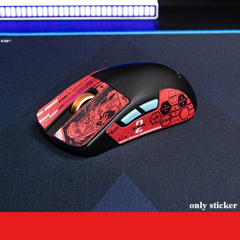 ROG Harpe Chakram ماوس شريط لحام تزلج اليدوية ملصق عدم الانزلاق الجلد تمتص العرق ملصق لماوس الألعاب اللاسلكية ROG Keris #6
