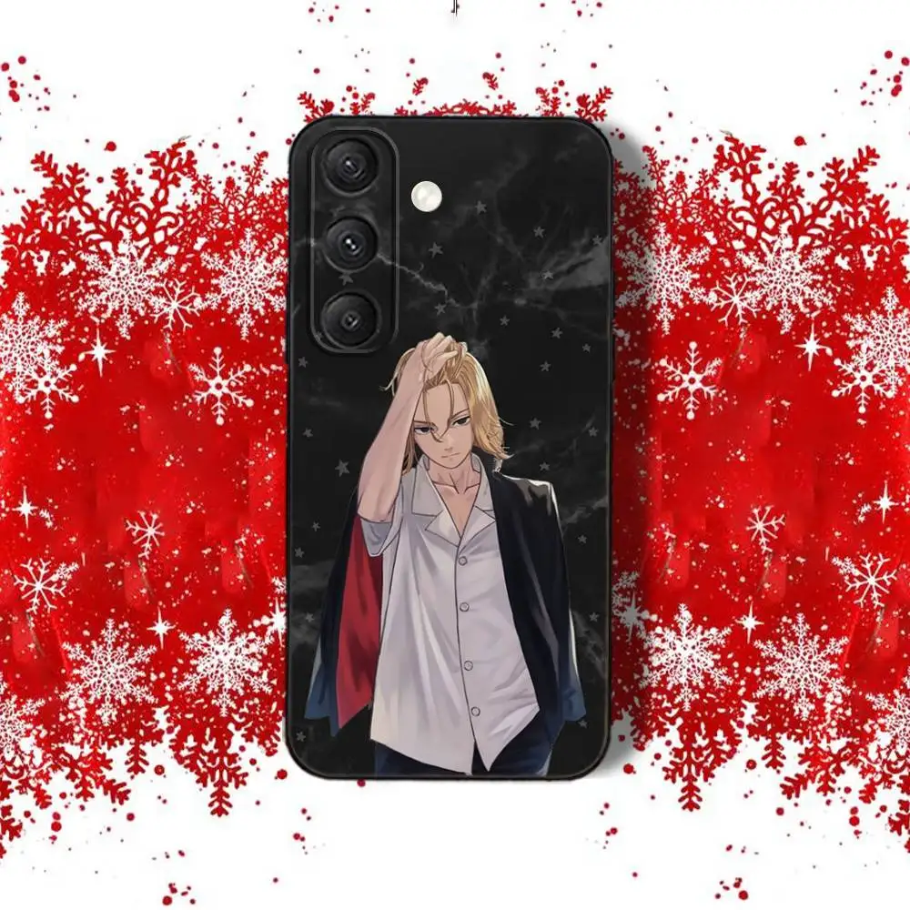 เคสโทรศัพท์ลายอนิเมะ Tokyo Revengers สำหรับ Samsung S22,S24,S20,S25,S23,S30,S21,Ultra,Plus,Fe,Lite 4G,5G สีดำ แบบนิ่ม