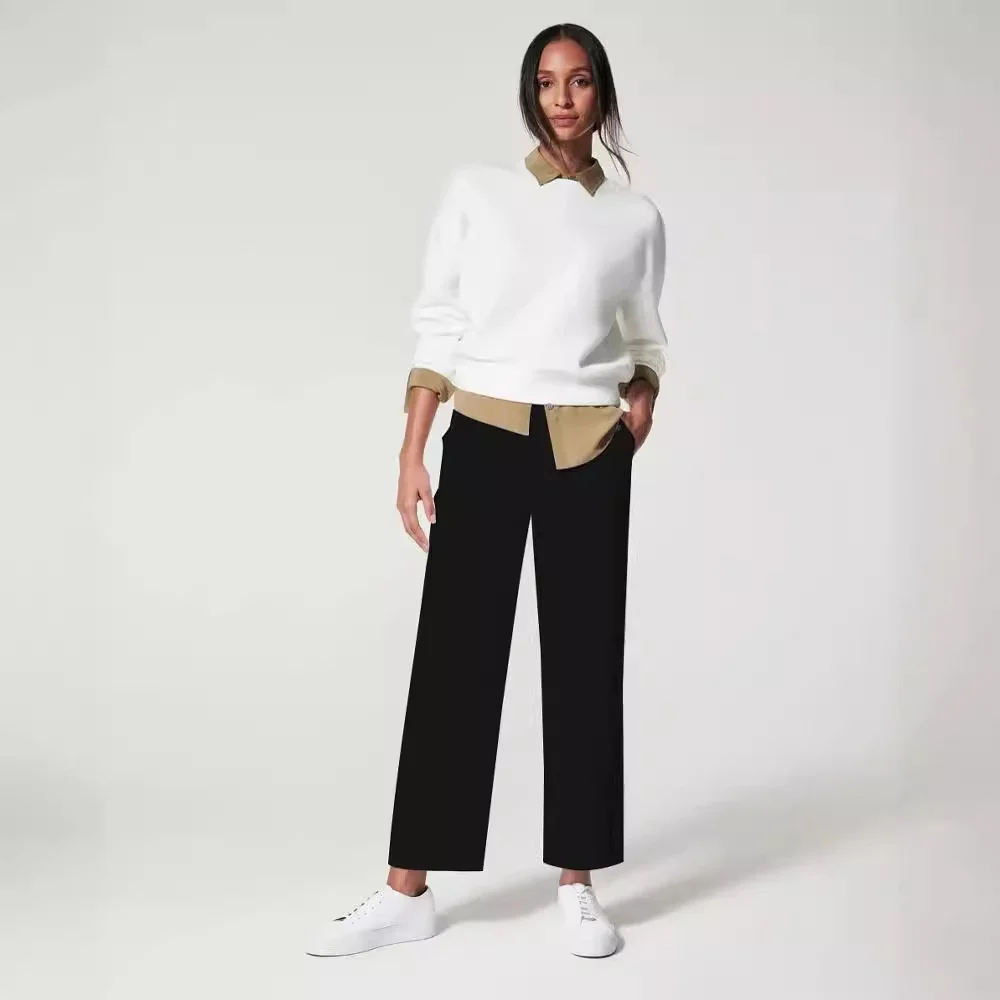 Vaqueros bootcut negros para mujer Primavera Verano algodón blanco suave Casual fiesta elegante Simple lindo lavado en la playa diseño de estilo coreano bonito