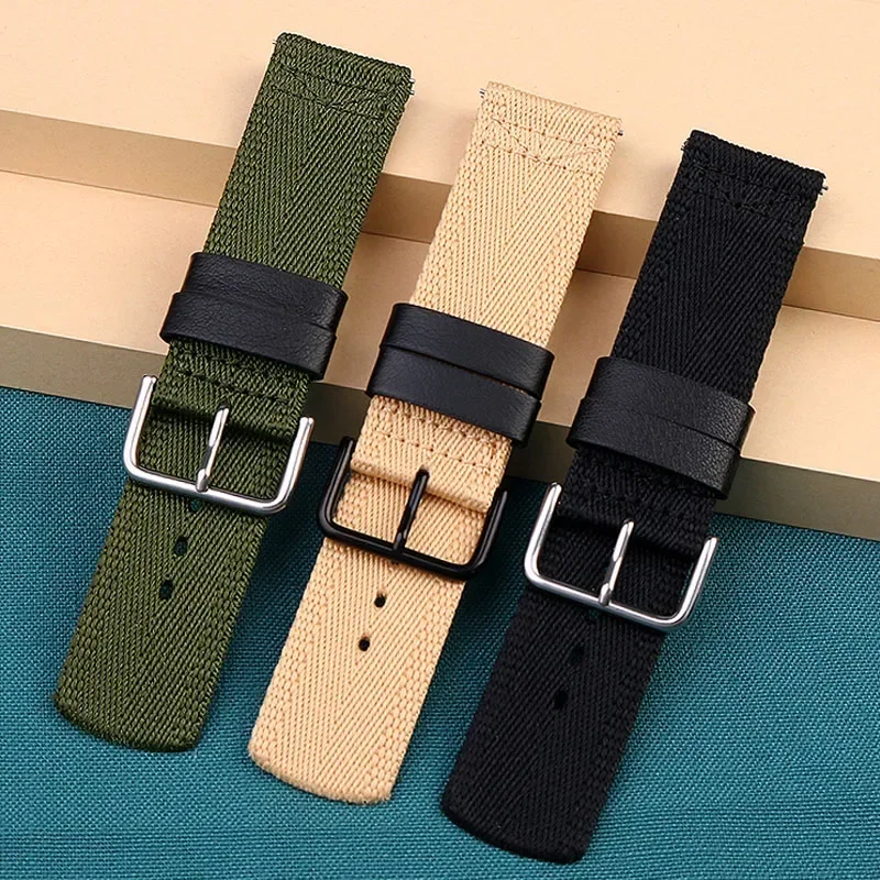 Per Casio PROTREK PRW-6600 PRG-600 / 650 serie NATO nylon traspirante cinturino per orologio Accessori cinturino per orologio da alpinismo 24mm