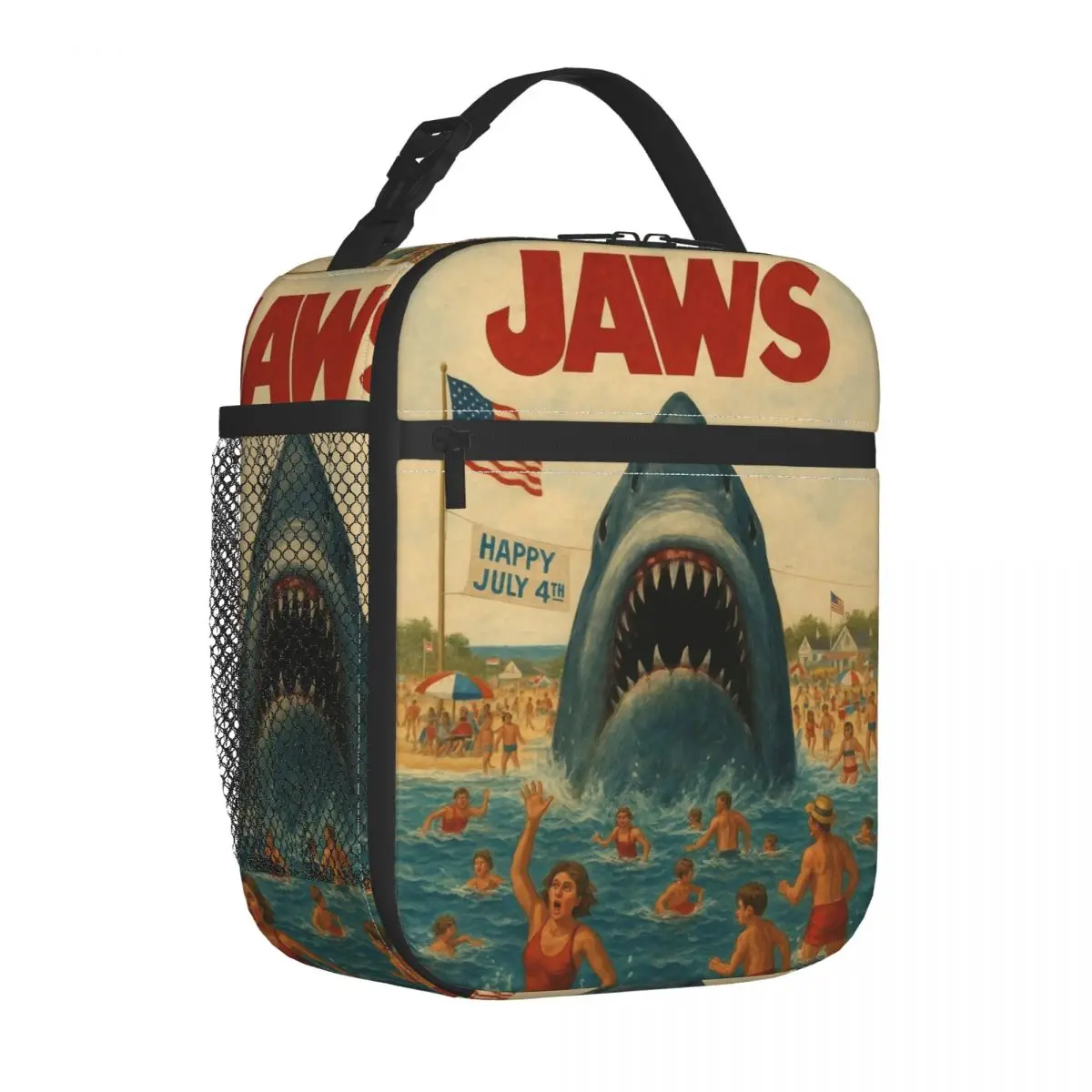 Jaws Th Anniversary Accessories Insulated Lunch Bag For Office Food Box Portable Thermal Cooler Lunch Box