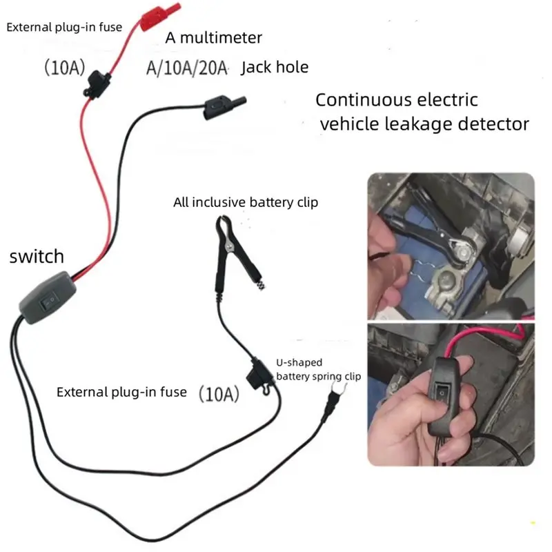 For car-Car Leakage Detector 1Pcs Battery Current Drain Tester Tool Car Leakage Tester Parasitic Drain Tester
