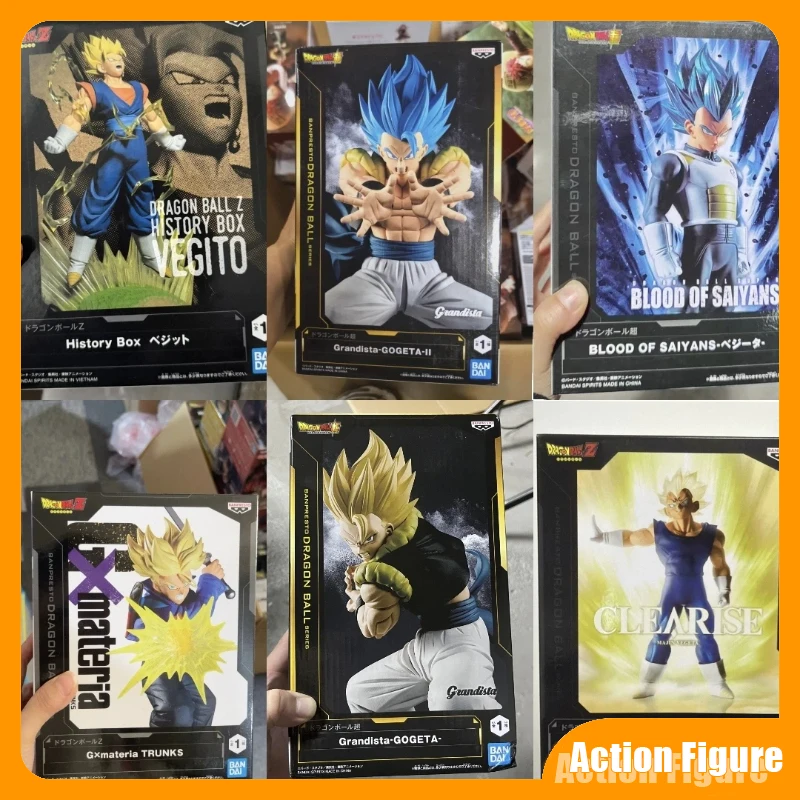 

Original Bandai Banpresto Dragon Ball Z History Box Vegito Super Saiyan Anime Prize Figure Collectible Model Toy Gifts For Fans