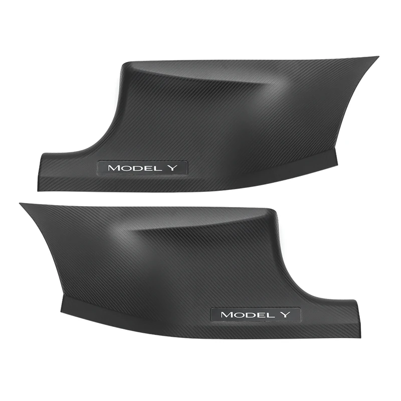 For Tesla Model Y Model 3 PU 4Pcs Door Sill Protectors Anti-slip Front Rear Door Pedal Cover Car Anti-dirty Pad