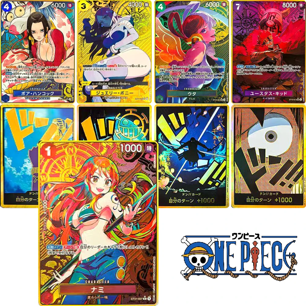 Anime characters ONE PIECE Roronoa Zoro Nami DIY Homemade Bronzing Xtreme Collection card Christmas birthday gift Game toys