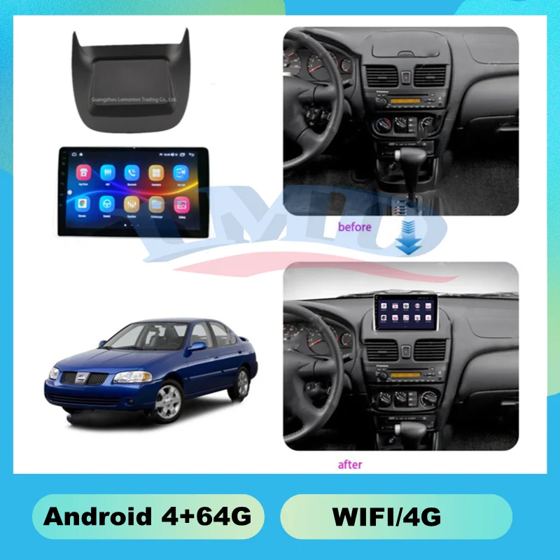 

2001-2006 NISSAN SENTRA 10.1INCH Capacitive 1+16G Car Dvd Player Other Auto Electronics Lcd Lvds Capacitive Touchscreen